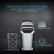 ASUS TUF Gaming GT501 White Edition E - ATX Mid Tower Cabinet with Three RGB 120mm Fans - SWIFT PERIPHERALSTUF-GT501-WHITE
