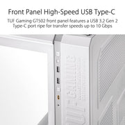 ASUS TUF Gaming GT502 Gaming Case ATX Mid Tower (Dual Chamber Design, Tool - Free Side Panels, USB 3.2 Gen 2 Type - C Front Panel, 4 ARGB Case Fans) - SWIFT PERIPHERALSGT502-Black