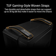 ASUS TUF Gaming GT502 Gaming Case ATX Mid Tower (Dual Chamber Design, Tool - Free Side Panels, USB 3.2 Gen 2 Type - C Front Panel, 4 ARGB Case Fans) - SWIFT PERIPHERALSGT502-Black
