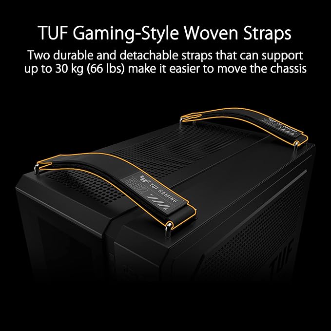 ASUS TUF Gaming GT502 Gaming Case ATX Mid Tower (Dual Chamber Design, Tool - Free Side Panels, USB 3.2 Gen 2 Type - C Front Panel, 4 ARGB Case Fans) - SWIFT PERIPHERALSGT502-Black