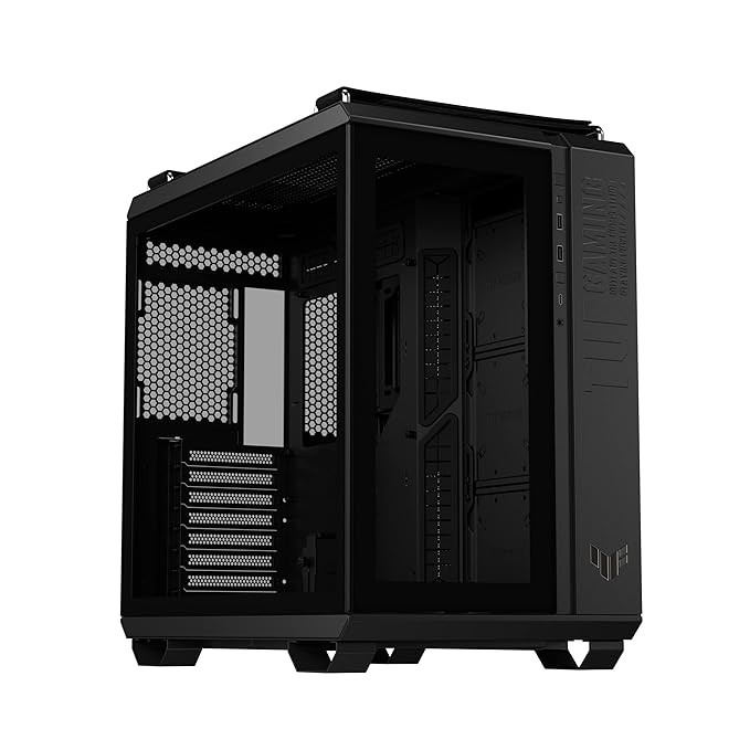 ASUS TUF Gaming GT502 Gaming Case ATX Mid Tower (Dual Chamber Design, Tool - Free Side Panels, USB 3.2 Gen 2 Type - C Front Panel, 4 ARGB Case Fans) - SWIFT PERIPHERALSGT502-Black