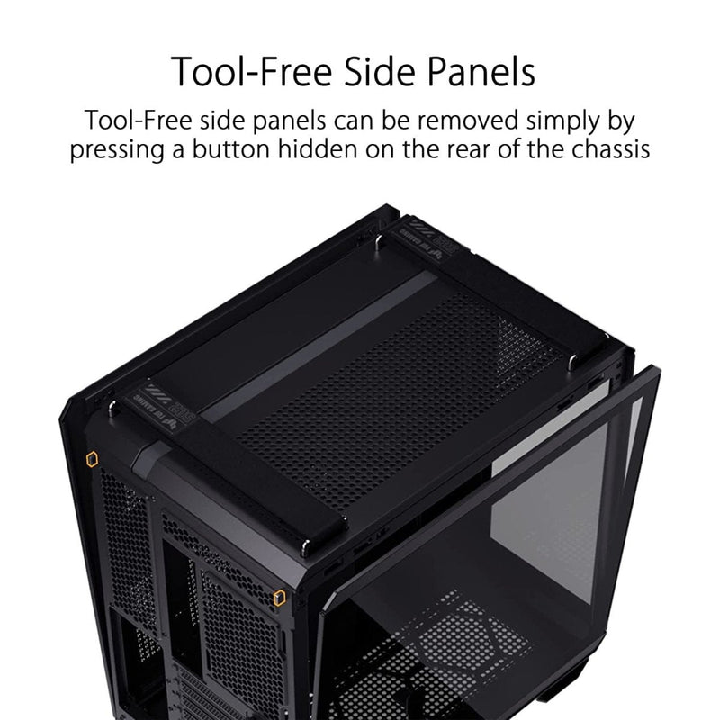 ASUS TUF GAMING GT502 MID - TOWER ATX GAMING CABINET BLACK - SWIFT PERIPHERALS1083901