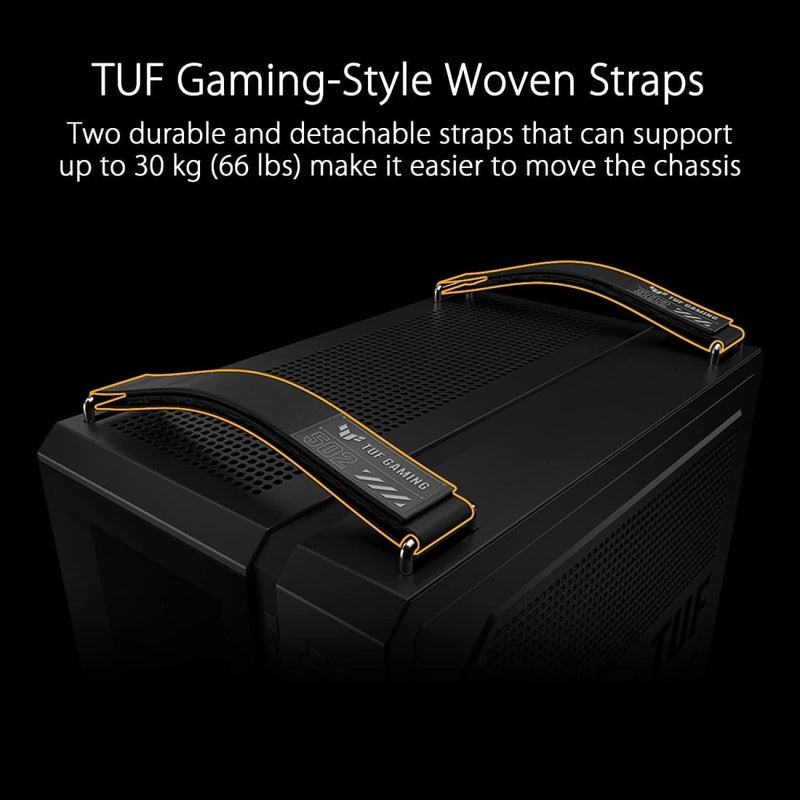 ASUS TUF GAMING GT502 MID - TOWER ATX GAMING CABINET BLACK - SWIFT PERIPHERALS1083901