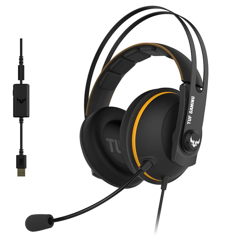 ASUS TUF Gaming H7 Gaming Over - Ear Headphone with 7.1 Virtual Sound and Dual Microphones - SWIFT PERIPHERALSTUF-GAMING-H7