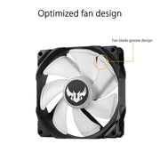 ASUS TUF Gaming LC 240 RGB AIO 240mm CPU Liquid Cooler with Dual 120mm PWM Fans - SWIFT PERIPHERALS90RC0091-M0UAY0