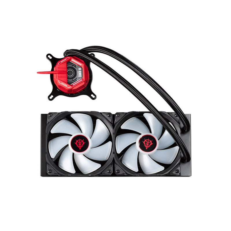 ASUS TUF Gaming LC 240 RGB ZAKU II EDITION AIO 240mm Liquid Cooler with Dual 120 PWM Fans - SWIFT PERIPHERALSTUF-LC240-ZAKU-II