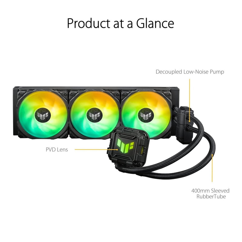 ASUS TUF GAMING LC II 360 ARGB ALL IN ONE 360MM CPU LIQUID COOLER - SWIFT PERIPHERALSCooler-020