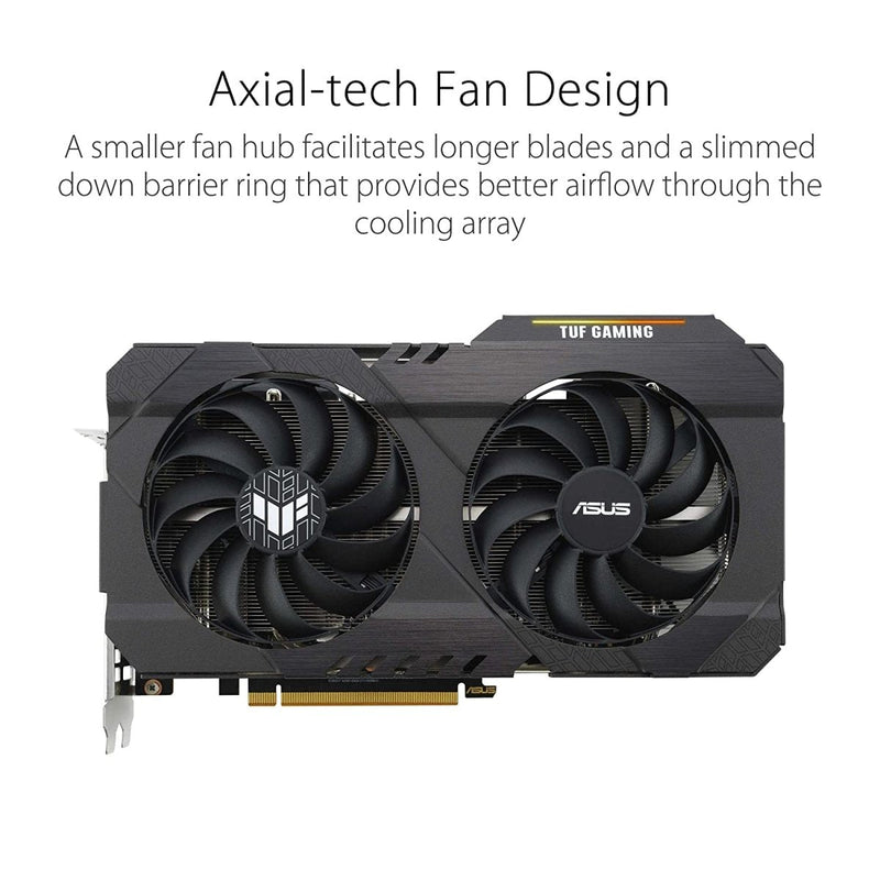 ASUS TUF Gaming Radeon RX 6500 XT OC Edition 4GB GDDR6 64 - Bit Graphics Card - SWIFT PERIPHERALSTUF-RX6500XT-O4G-GAMING