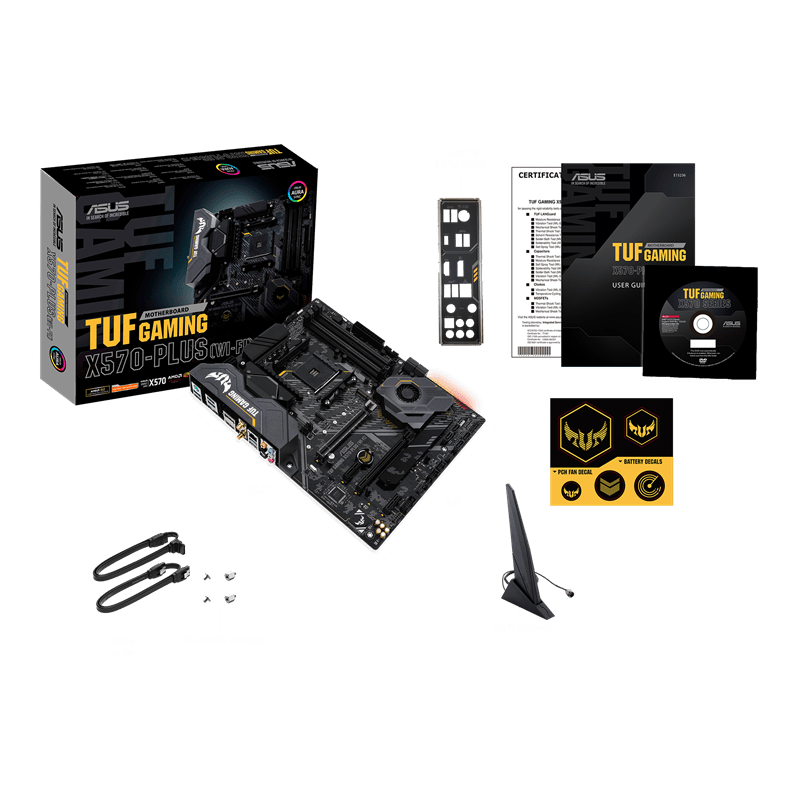 ASUS TUF GAMING X570 PLUS WIFI AMD AM4 MOTHERBOARD - SWIFT PERIPHERALS101176