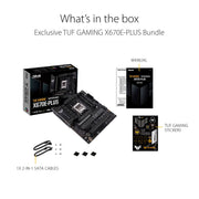 ASUS TUF GAMING X670E - PLUS AMD AM5 ATX Gaming Motherboard with DDR5 and PCIe 5.0 - SWIFT PERIPHERALS90MB1BJ0-M0IAY0
