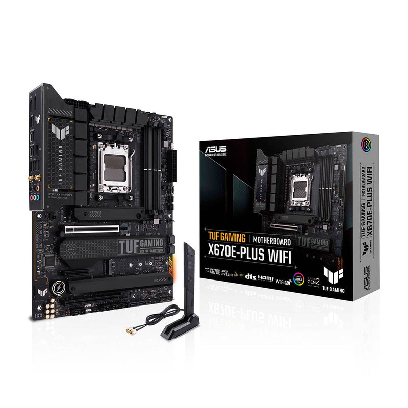 ASUS TUF GAMING X670E - PLUS WIFI AMD AM5 ATX Gaming Motherboard with DDR5 and PCIe 5.0 - SWIFT PERIPHERALSTUF-GAMING-X670E-PLUS-WIFI