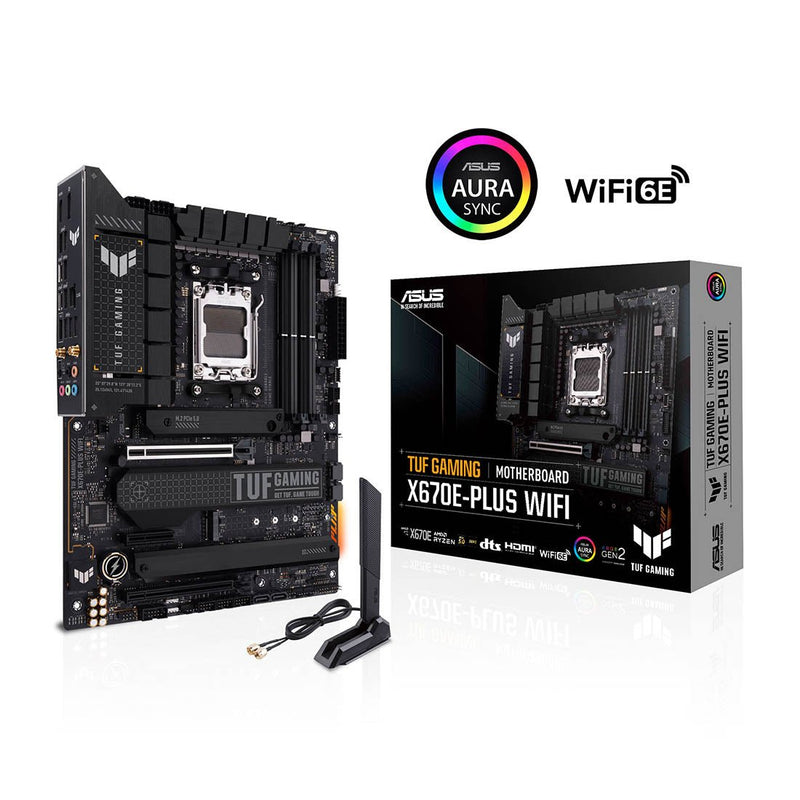 ASUS TUF GAMING X670E - PLUS WIFI AMD AM5 ATX Gaming Motherboard with DDR5 and PCIe 5.0 - SWIFT PERIPHERALSTUF-GAMING-X670E-PLUS-WIFI