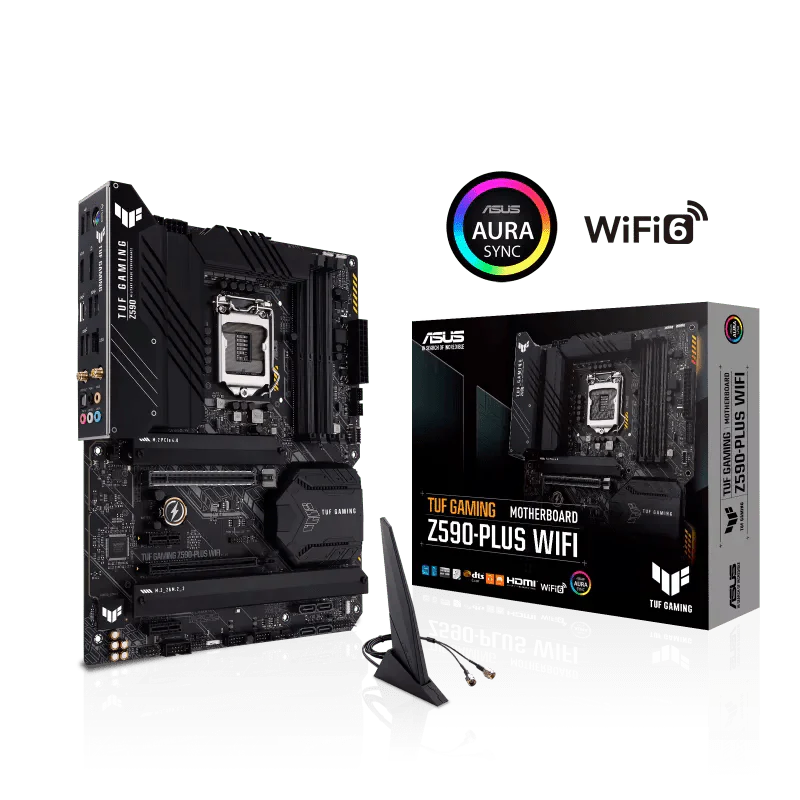 ASUS TUF GAMING Z590 PLUS WIFI INTEL LGA1200 MOTHERBOARD - SWIFT PERIPHERALS103868