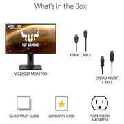 ASUS TUF VG259QR 24.5 Inch Full HD Gaming Monitor with 1ms Response Time and 165Hz Refresh Rate - SWIFT PERIPHERALSVG259QR