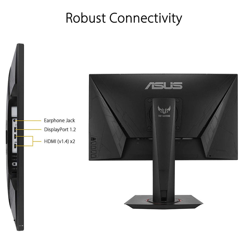 ASUS TUF VG259QR 24.5 Inch Full HD Gaming Monitor with 1ms Response Time and 165Hz Refresh Rate - SWIFT PERIPHERALSVG259QR