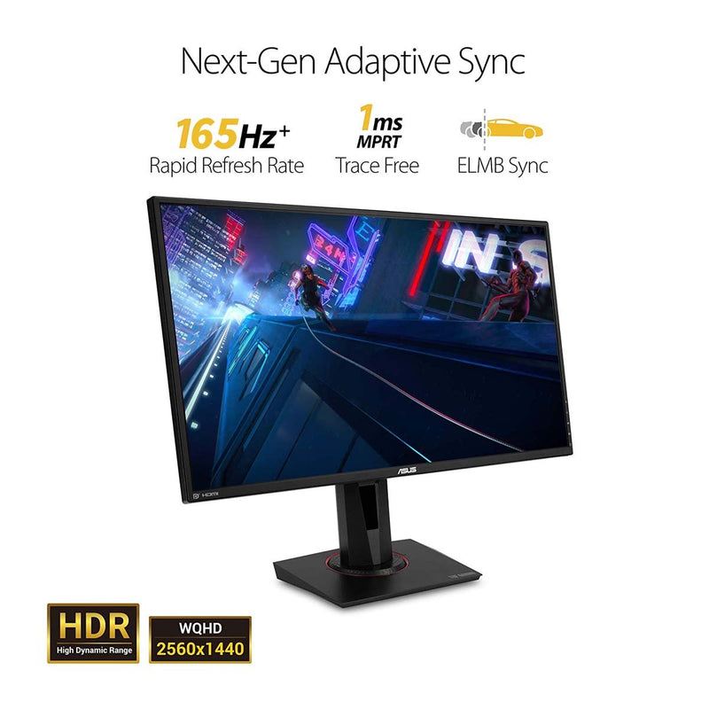 ASUS TUF VG27AQ 27 Inch WQHD Gaming Monitor with G - SYNC and 2W Dual Stereo Speakers - SWIFT PERIPHERALSVG27AQ