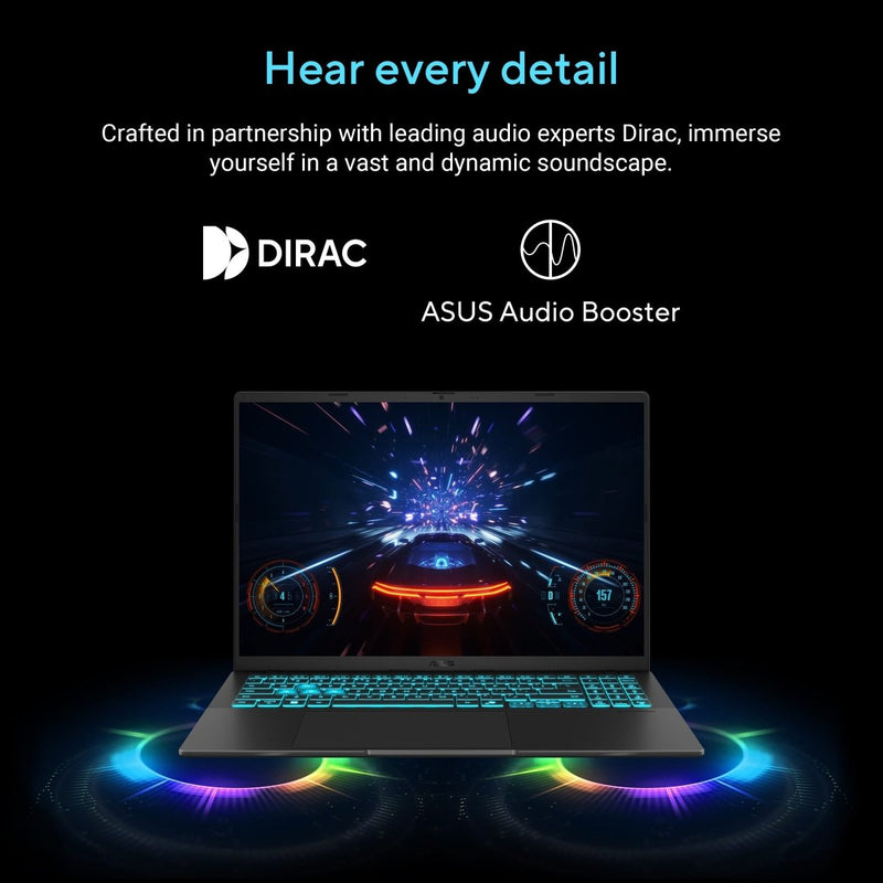 ASUS V16 V3607VH - RP038WS [CORE7 - 240H/16GB/512GB SSD/WIN11 HOME+MS24/16.0"/8GB - RTX5050 GRAPHICS/1 YEAR(S)/BLACK] - SWIFT PERIPHERALS1096075
