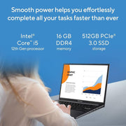 ASUS VIVOBOOK 14 OLED INTEL CORE I5 12TH GEN 1235U - (16 GB/512 GB SSD/WINDOWS 11 HOME) X1405ZA - KM511WS THIN AND LIGHT LAPTOP (14 INCH, INDIE BLACK, 1.5 KG, WITH MS OFFICE) - SWIFT PERIPHERALS90NB0ZC7-M001B0