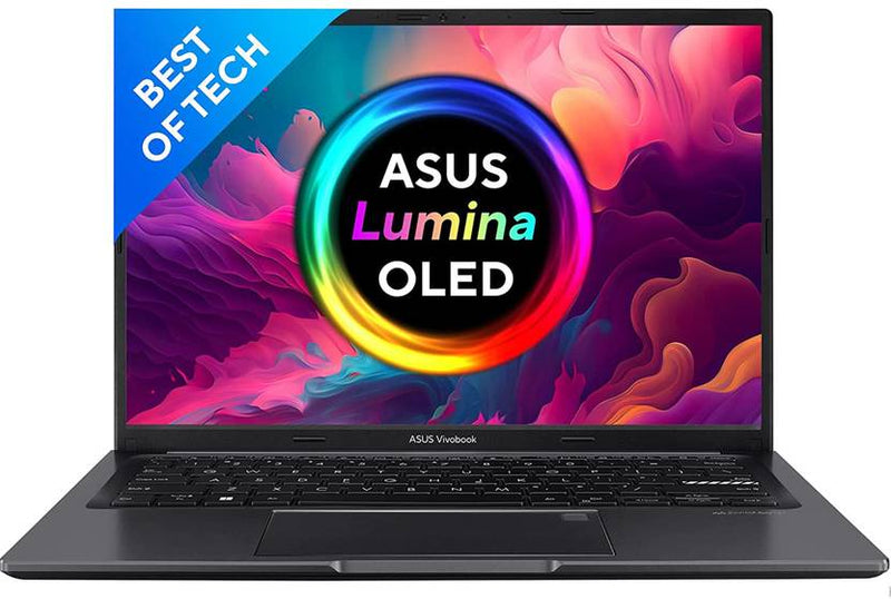 ASUS VIVOBOOK 14 OLED INTEL CORE I5 12TH GEN 1235U - (16 GB/512 GB SSD/WINDOWS 11 HOME) X1405ZA - KM511WS THIN AND LIGHT LAPTOP (14 INCH, INDIE BLACK, 1.5 KG, WITH MS OFFICE) - SWIFT PERIPHERALS90NB0ZC7-M001B0