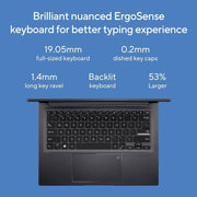 ASUS VIVOBOOK 14 OLED INTEL CORE I5 12TH GEN 1235U - (16 GB/512 GB SSD/WINDOWS 11 HOME) X1405ZA - KM511WS THIN AND LIGHT LAPTOP (14 INCH, INDIE BLACK, 1.5 KG, WITH MS OFFICE) - SWIFT PERIPHERALS90NB0ZC7-M001B0
