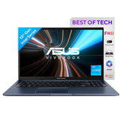 ASUS VIVOBOOK 15, 15.6" FHD (1920 X 1080), INTEL CORE I3 - 1315U, (8GB RAM/512GB SSD/INTEL UHD IGPU/WINDOWS 11/M365 BASIC (1YEAR)*/OFFICE HOME 2024/QUIET BLUE/1.7 KG), X1504VA - NJ3321WS - SWIFT PERIPHERALS1094844