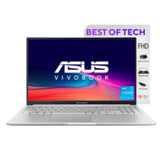 ASUS VIVOBOOK 15 (2022), INTEL CORE I3 - 1215U, 12TH GEN, 8GB RAM, 512GB SSD, FHD, 15.6 INCH/39.62CM, WINDOWS 11, MS OFFICE 2021, ICELIGHT SILVER, 1.7KG, X1502ZA - EJ322WS, BACKLIT KB LAPTOP - SWIFT PERIPHERALS90NB0VX2-M01N90