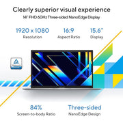 ASUS VIVOBOOK 15 (2023), INTEL CORE I5 - 1335U 13TH GEN, 15.6" (39.62 CMS) FHD, THIN AND LIGHT LAPTOP (8GB RAM /512GB SSD/INTEL IRIS X?/WINDOWS 11/OFFICE 2021/FINGERPRINT/SILVER/1.7 KG),X1504VA - NJ524WS - SWIFT PERIPHERALS90NB10J2-M00CW0