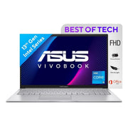 ASUS VIVOBOOK 15 (2023), INTEL CORE I5 - 1335U 13TH GEN, 15.6" (39.62 CMS) FHD, THIN AND LIGHT LAPTOP (8GB RAM /512GB SSD/INTEL IRIS X?/WINDOWS 11/OFFICE 2021/FINGERPRINT/SILVER/1.7 KG),X1504VA - NJ524WS - SWIFT PERIPHERALS90NB10J2-M00CW0
