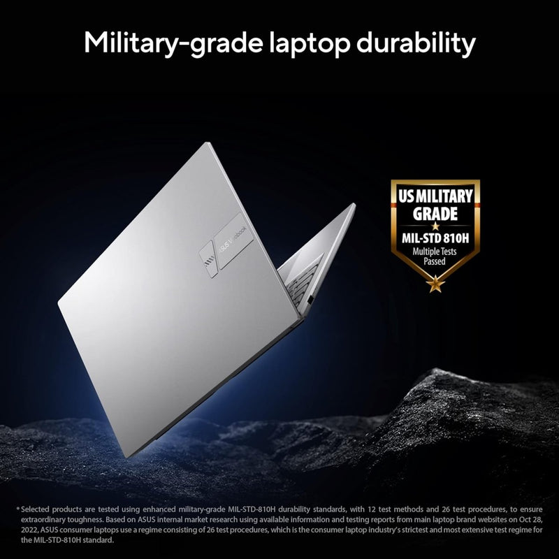 ASUS VIVOBOOK 15 (2023), INTEL CORE I5 - 1335U 13TH GEN, 15.6" (39.62 CMS) FHD, THIN AND LIGHT LAPTOP (8GB RAM /512GB SSD/INTEL IRIS X?/WINDOWS 11/OFFICE 2021/FINGERPRINT/SILVER/1.7 KG),X1504VA - NJ524WS - SWIFT PERIPHERALS90NB10J2-M00CW0