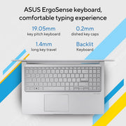 ASUS VIVOBOOK 15 (2024), INTEL CORE 5 PROCESSOR 120U, 15.6 INCH FHD 16:9 60HZ 250NITS,(16GB RAM/512GB SSD/WIN 11 HOME/OFFICE 2021/BACKLIT KEYBOARD/COOL SILVER/1.7 KG), X1504VAP - NJ541WS - SWIFT PERIPHERALS90NB13Y2-M004N0
