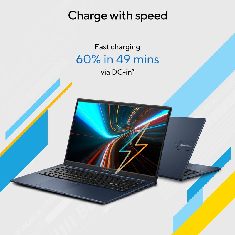 ASUS VIVOBOOK 15, LIGHT WEIGHT LAPTOP, INTEL CORE I3 - 1215U (16GB/512GB/INTEL UHD GRAPHICS/15.6 INCH FHD/WINDOWS 11 HOME) X1504ZA - NJ341WS - SWIFT PERIPHERALS90NB1021-M028J0