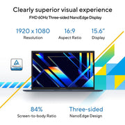 ASUS VIVOBOOK 15, LIGHT WEIGHT LAPTOP, INTEL CORE I3 - 1215U (16GB/512GB/INTEL UHD GRAPHICS/15.6 INCH FHD/WINDOWS 11 HOME) X1504ZA - NJ341WS - SWIFT PERIPHERALS90NB1021-M028J0