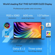 ASUS VIVOBOOK 15 OLED INTEL CORE I3 12TH GEN 1215U - (8 GB/512 GB SSD/WINDOWS 11 HOME) X1505ZA - L1311WS THIN AND LIGHT LAPTOP (15.6 INCH, INDIE BLACK, 1.7 KG, WITH MS OFFICE) - SWIFT PERIPHERALS90NB0ZB1-M00120