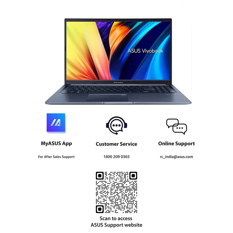ASUS VIVOBOOK 15 X1502ZA - EJ321WS INTEL CORE I3 - 1215U/8GB DDR4/512GB PCIE 3.0 SSD / 15.6 - INCH/FHD (1920 X 1080) 16:9/QUIET BLUE/BACKLIT KB/ WIN11/MS OFFICE - SWIFT PERIPHERALS90NB0VX1-M01N80