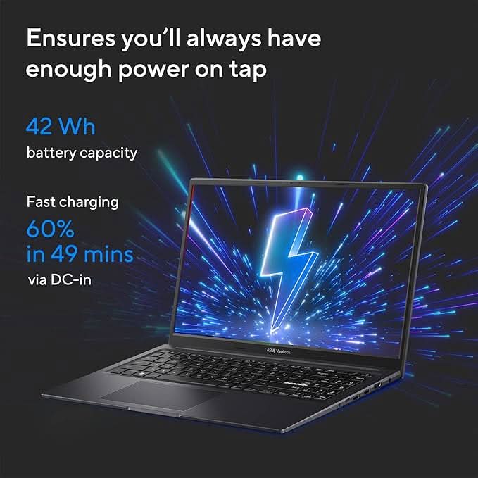 ASUS VIVOBOOK 15X INTEL CORE I3 - 1315U / 8GB DDR4 / 512GB PCIE 4.0 SSD / 15.6 - INCH / FHD (1920 X 1080) 16:9 /INDIE BLACK /BACKLIT KB / WIN 11 HOME / MS OFFICE LAPTOP K3504VAB - NJ321WS - SWIFT PERIPHERALS90NB10A1-M007X0
