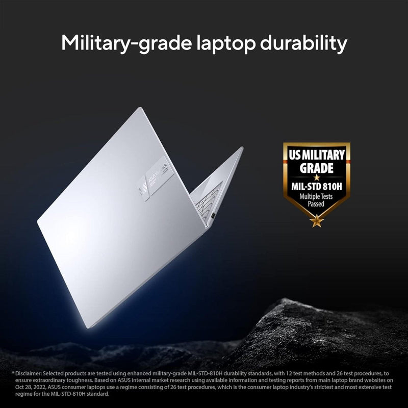 ASUS VIVOBOOK 15X INTEL CORE I5 - 1335U / 16GB (8*2) DDR4 / 512GB PCIE 4.0 SSD / 15.6 - INCH / FHD (1920 X 1080) 16:9 /COOL SILVER /BACKLIT KB / WIN 11 HOME / MS OFFICE LAPTOP K3504VAB - NJ542WS - SWIFT PERIPHERALS90NB10A2-M00810