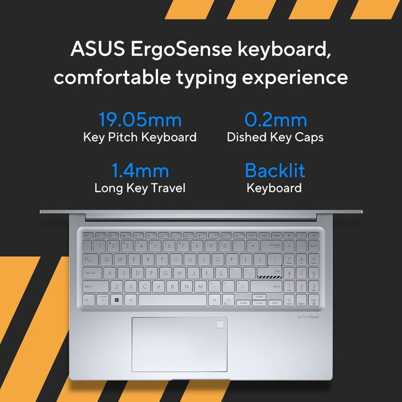 ASUS VIVOBOOK 15X OLED (2023), INTEL CORE I5 - 1340P 13TH GEN, 15.6 INCH (39.62 CM) FHD OLED, THIN & LIGHT LAPTOP (16GB/1TB SSD/IRIS X? GRAPHICS/WIN 11/OFFICE 2021/SILVER/1.6 KG), K3504VA - LK552WS - SWIFT PERIPHERALS90NB10A2-M007W0