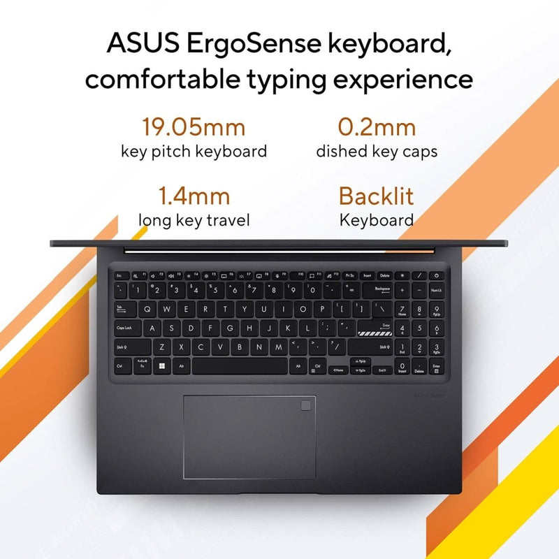 ASUS VIVOBOOK 16 (2023), AMD RYZEN 7 7730U, 16 INCH (40.64 CM) WUXGA, THIN & LIGHT LAPTOP (16GB/512GB SSD/WINDOWS 11/OFFICE 2021/ALEXA BUILT - IN/BACKLIT KB/FP SENSOR/INDIE BLACK/1.88 KG), M1605YA - MB741WS - SWIFT PERIPHERALS90NB10R1-M00AY0