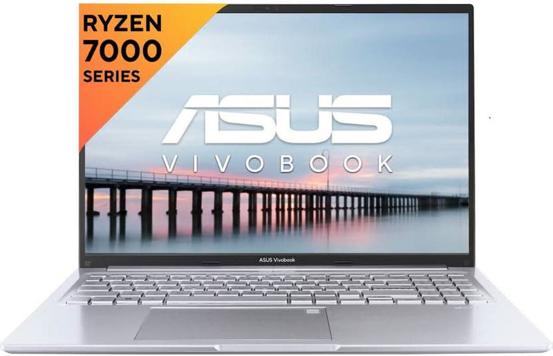 ASUS VIVOBOOK 16 AMD RYZEN 7 OCTA CORE 7730U - (16 GB/512 GB SSD/WINDOWS 11 HOME) M1605YA - MB742WS LAPTOP (16 INCH, COOL SILVER, 1.88 KG, WITH MS OFFICE) - SWIFT PERIPHERALS90NB10R2-M00AZ0