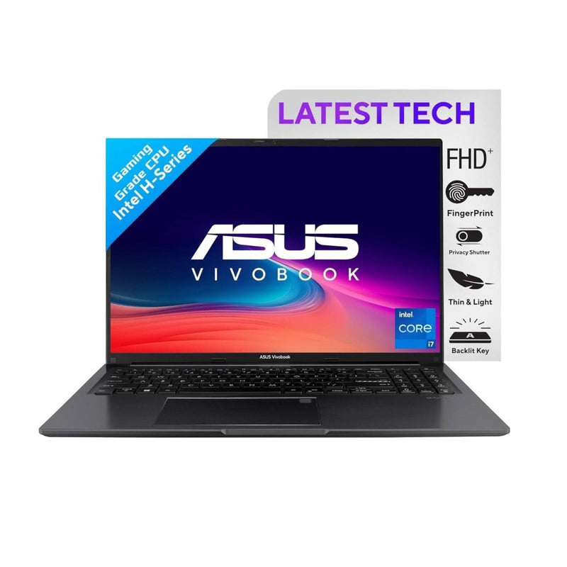 ASUS VIVOBOOK 16, INTEL CORE I7 - 12700H 12TH GEN, 16 INCH (40.64 CM) FHD+, THIN AND LIGHT LAPTOP (16GB/512GB/WIN11/OFFICE 2021/BACKLIT KEYBOARD/INDIE BLACK/1.8 KG), X1605ZAC - MB742WS - SWIFT PERIPHERALS90NB0ZA3-M013Y0
