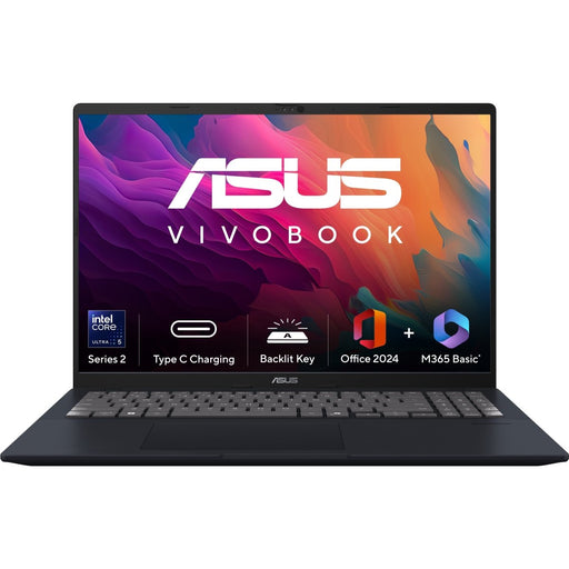 ASUS VIVOBOOK 16 X1607CA - MB139WS [ULTRA5 - 225H/16GB/512GB SSD/WIN11 HOME+MS24/14.0"/INTEGRATED GRAPHICS/1 YEAR(S)/BLUE] - SWIFT PERIPHERALS1095080