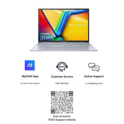 ASUS VIVOBOOK 16X (2023), INTEL CORE I5 - 12500H 12TH GEN, 16 - INCH (40.64 CM) FHD+, THIN AND LIGHT LAPTOP (16GB/512GB/4GB GEFORCE RTX 3050/WIN11//BACKLIT//COOL SILVER/1.8 KG), K3605ZC - MBN544WS - SWIFT PERIPHERALS90NB11F2-M00CU0