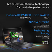 ASUS VIVOBOOK 16X, INTEL CORE I5 - 12450H 12TH GEN, 16 - INCH (40.64 CM) FHD+, CREATOR/GAMING LAPTOP, (16 GB RAM/512GB SSD/6GB RTX 4050/WIN11//BACKLIT/FP/70WHR /BLACK/3.97 KG), K3605ZU - MBN541WS - SWIFT PERIPHERALS90NB11X1-M005V0