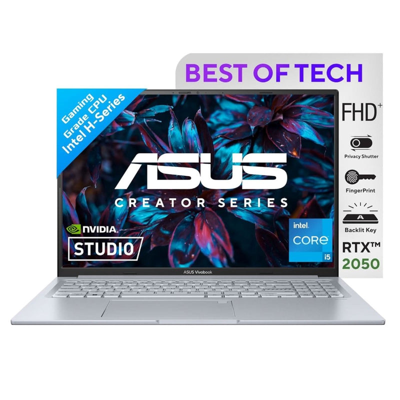 ASUS VIVOBOOK 16X, INTEL CORE I5 - 12500H, 16 INCH FHD+ 60HZ, CREATOR/GAMING LAPTOP (16GB RAM/512GB /RTX 2050/WIN 11 PRO/OFFICE 2021/FINGERPRINT /50WHR BATTERY/COOL SILVER/1.80 KG),K3605ZF - MBN546WS - SWIFT PERIPHERALS90NB11E2-M00CA0
