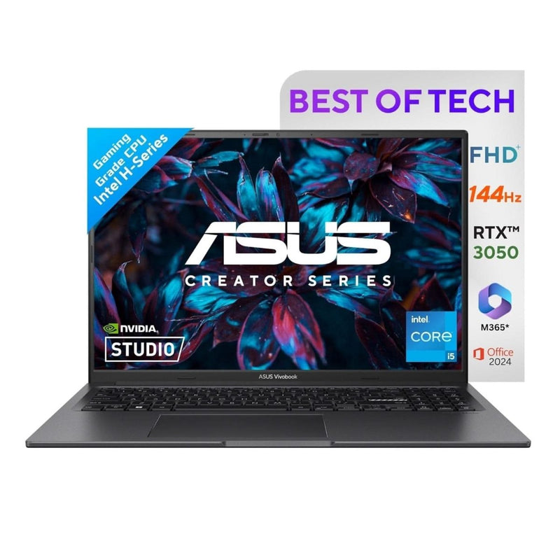 ASUS VIVOBOOK 16X K3605VC - RP412WS [CI5 - 13420H/16GB/512GB SSD/WIN11 HOME+MSO/16.0"/4GB - RTX3050 GRAPHICS/1 YEAR(S)/BLACK] - SWIFT PERIPHERALS1096500