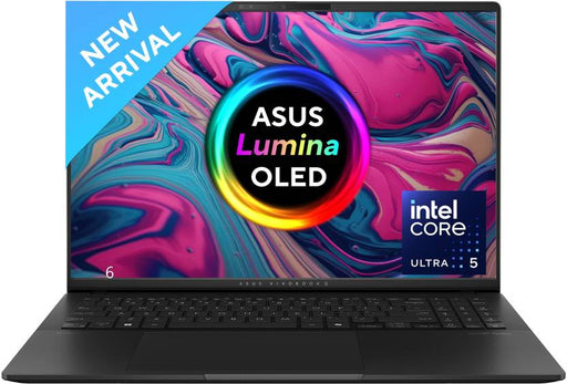 ASUS VIVOBOOK AI PC INTEL CORE ULTRA 9 185H - (16 GB/1 TB SSD/WINDOWS 11 HOME) S5606MA - MX952WS THIN AND LIGHT LAPTOP (16 INCH, NEUTRAL BLACK, 1.50 KG, WITH MS OFFICE) - SWIFT PERIPHERALS90NB12E3-M00110