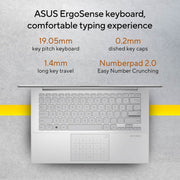 ASUS VIVOBOOK GO 14, 14 INCH FHD (1920 X 1080), AMD RYZEN 5 7520U PROCESSOR,(16GB RAM/512GB SSD/AMD RADEON IGPU/WINDOWS 11/MS OFFICE 365 BASIC (1YEAR)*/OFFICE HOME 2024/SILVER/1.38 KG),E1404FA - NK5541WS - SWIFT PERIPHERALS90NB0ZS1-M00Y70