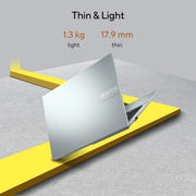 ASUS VIVOBOOK GO 14 (2023), AMD RYZEN 3 7320U, THIN & LIGHT LAPTOP, 14 - INCH (35.56 CM) FHD, (8GB RAM /512GB SSD/WINDOWS 11/OFFICE 2021/ALEXA BUILT - IN/GREY GREEN/1.38 KG), E1404FA - NK323WS - SWIFT PERIPHERALS90NB0ZS3-M00940