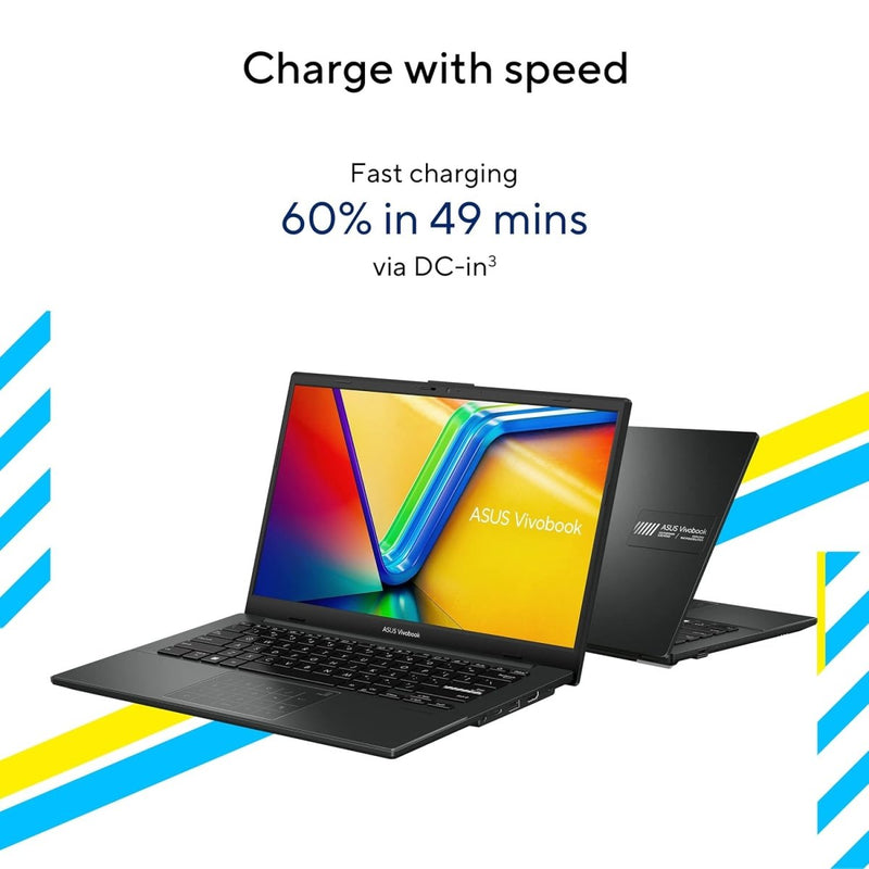 ASUS VIVOBOOK GO 14 (2023), INTEL CORE I3 - N305, 14" (35.56 CMS) FHD, THIN AND LIGHT LAPTOP (8GB/512GB SSD/INTEGRATED GRAPHICS/WINDOWS 11/OFFICE 2021/FINGERPRINT/BLACK/1.38 KG), E1404GA - NK322WS - SWIFT PERIPHERALS90NB0ZW2-M000K0