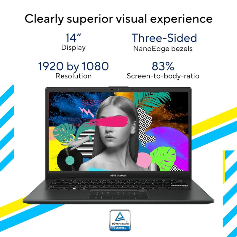 ASUS VIVOBOOK GO 14 (2023), INTEL CORE I3 - N305, 14" (35.56 CMS) FHD, THIN AND LIGHT LAPTOP (8GB/512GB SSD/INTEGRATED GRAPHICS/WINDOWS 11/OFFICE 2021/FINGERPRINT/BLACK/1.38 KG), E1404GA - NK322WS - SWIFT PERIPHERALS90NB0ZW2-M000K0